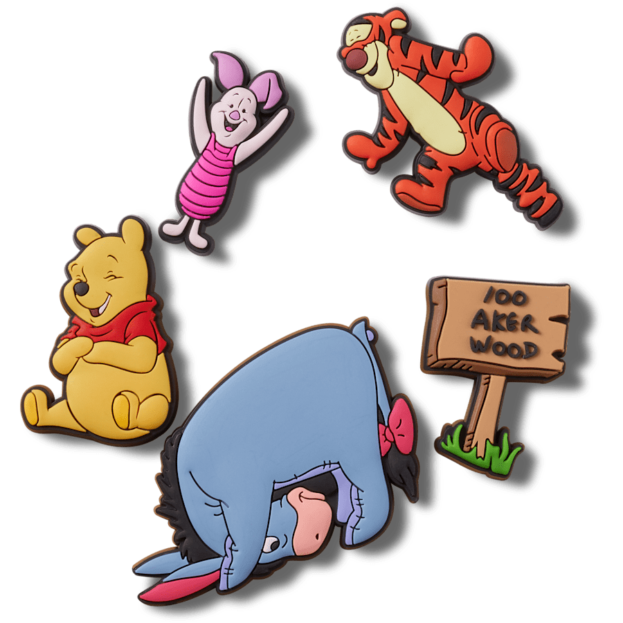 Winnie The Pooh 5 Pack Jibbitz™ charms for Women|Men|Kids|Jibbitz™ Charms