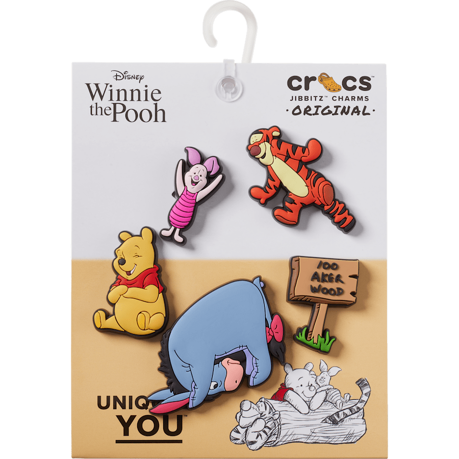 Winnie The Pooh 5 Pack Jibbitz™ charms for Women|Men|Kids|Jibbitz™ Charms