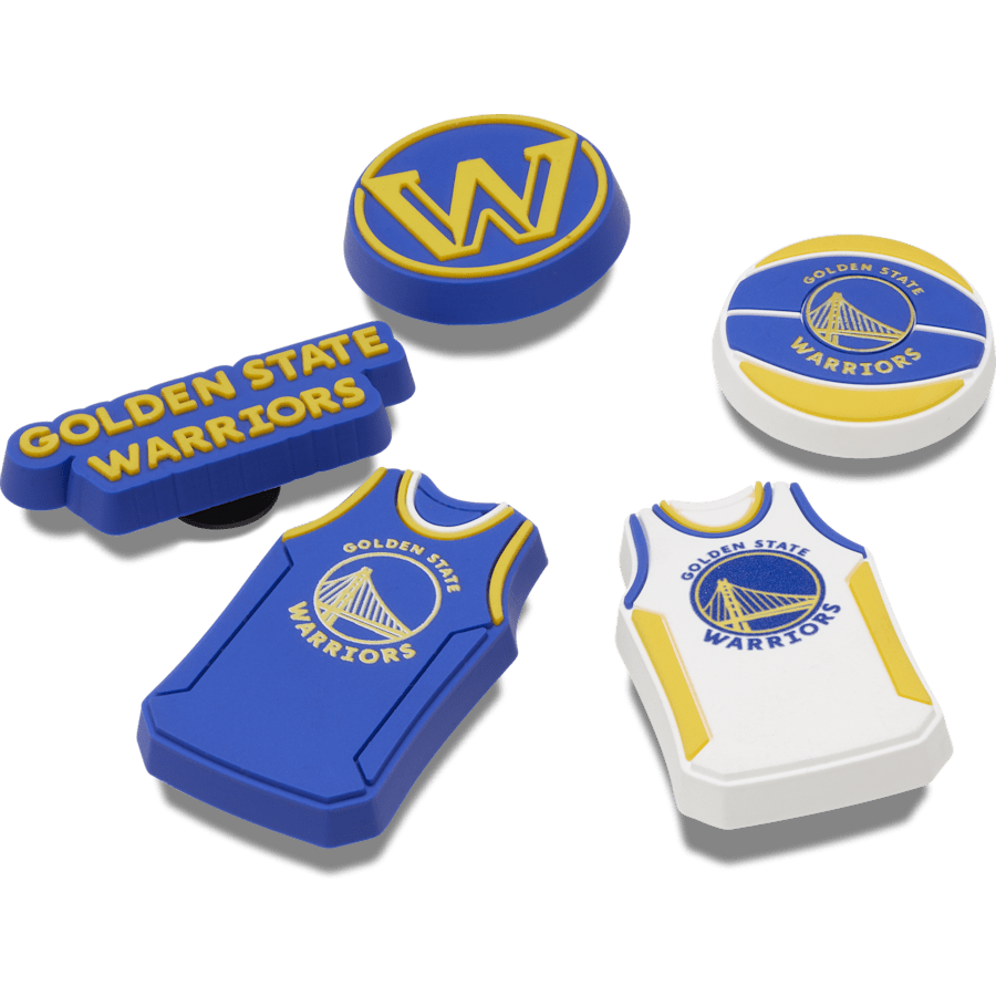 NBA Golden State Warriors 5 Pack Jibbitz™ charms for Women|Men|Jibbitz™ Charms