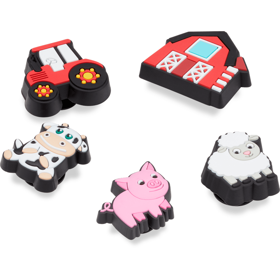 Cutesey Farm Animal 5 Pack Jibbitz Shoe Charm for Women|Men|Kids|Jibbitz™ Charms
