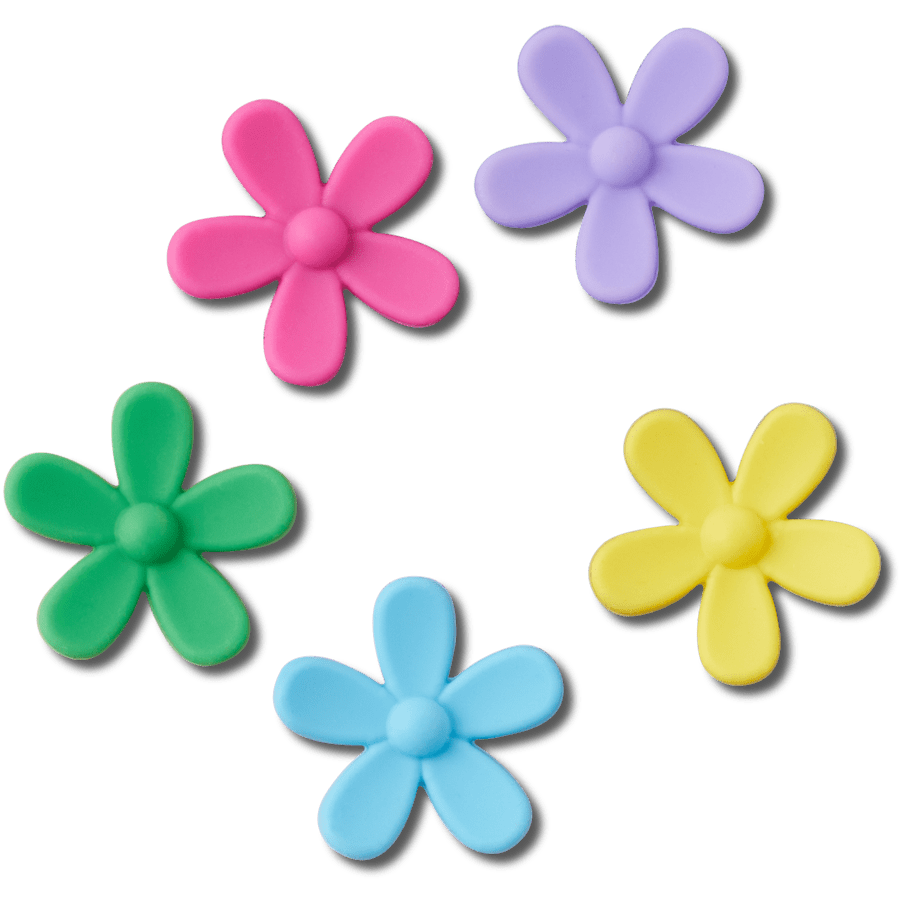 Flower Power 5 Pack Jibbitz™ charms for Women|Men|Jibbitz™ Charms