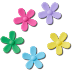 Flower Power 5 Pack Jibbitz™ charms for Women|Men|Jibbitz™ Charms