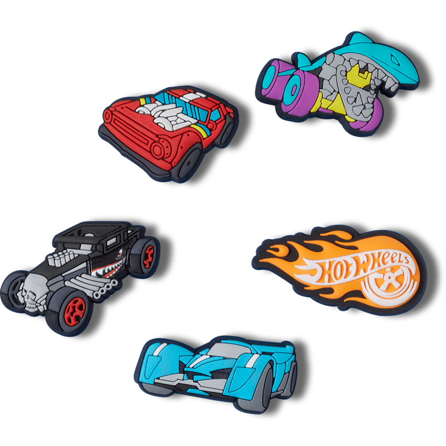 Hot Wheels 5 Pack Jibbitz™ charms for Women|Men|Kids|Jibbitz™ Charms