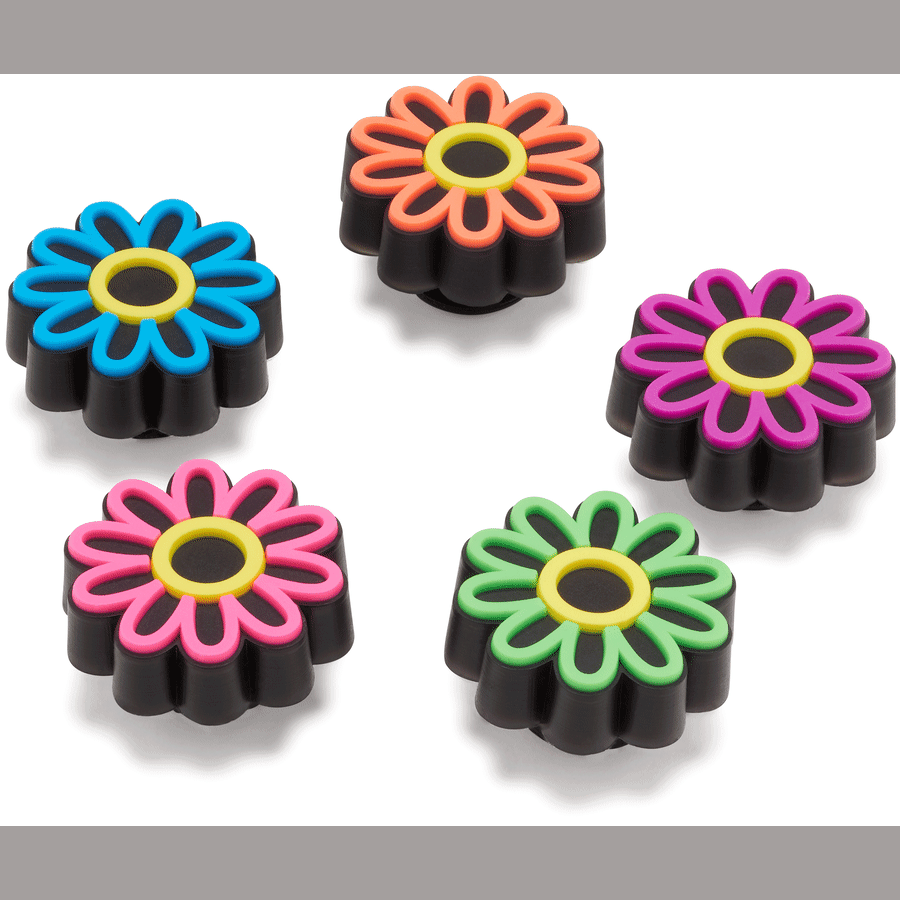 Lights Up Daisy 5 Pack Jibbitz Shoe Charm for Women|Men|Jibbitz™ Charms