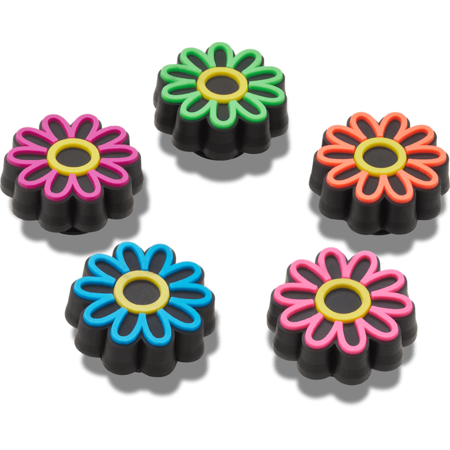Lights Up Daisy 5 Pack Jibbitz Shoe Charm for Women|Men|Jibbitz™ Charms