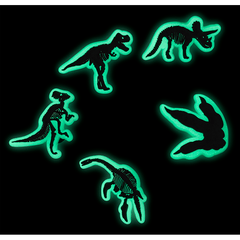 Glow In The Dark Dino 5 Pack Jibbitz Shoe Charm for Women|Men|Jibbitz™ Charms
