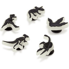 Glow In The Dark Dino 5 Pack Jibbitz Shoe Charm for Women|Men|Jibbitz™ Charms
