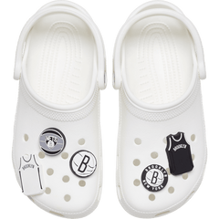 NBA Brooklyn Nets 5 Pack Jibbitz™ charms for Women|Men|Jibbitz™ Charms