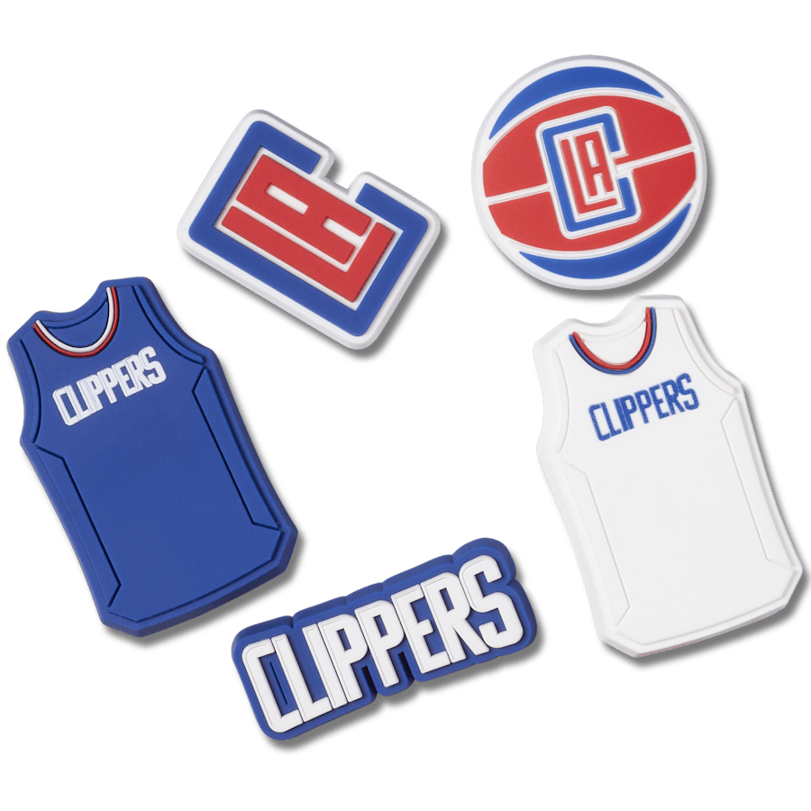 NBA Los Angeles Clippers 5 Pack Jibbitz™ charms for Women|Men|Jibbitz™ Charms