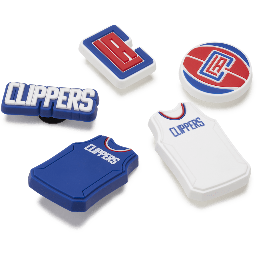 NBA Los Angeles Clippers 5 Pack Jibbitz™ charms for Women|Men|Jibbitz™ Charms