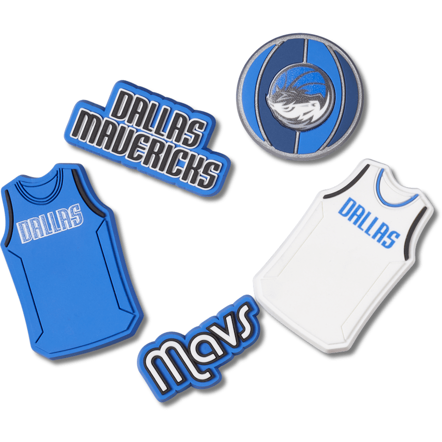 NBA Dallas Mavericks 5 Pack Jibbitz™ charms for Women|Men|Jibbitz™ Charms