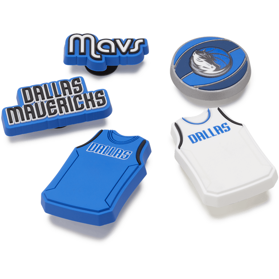 NBA Dallas Mavericks 5 Pack Jibbitz™ charms for Women|Men|Jibbitz™ Charms