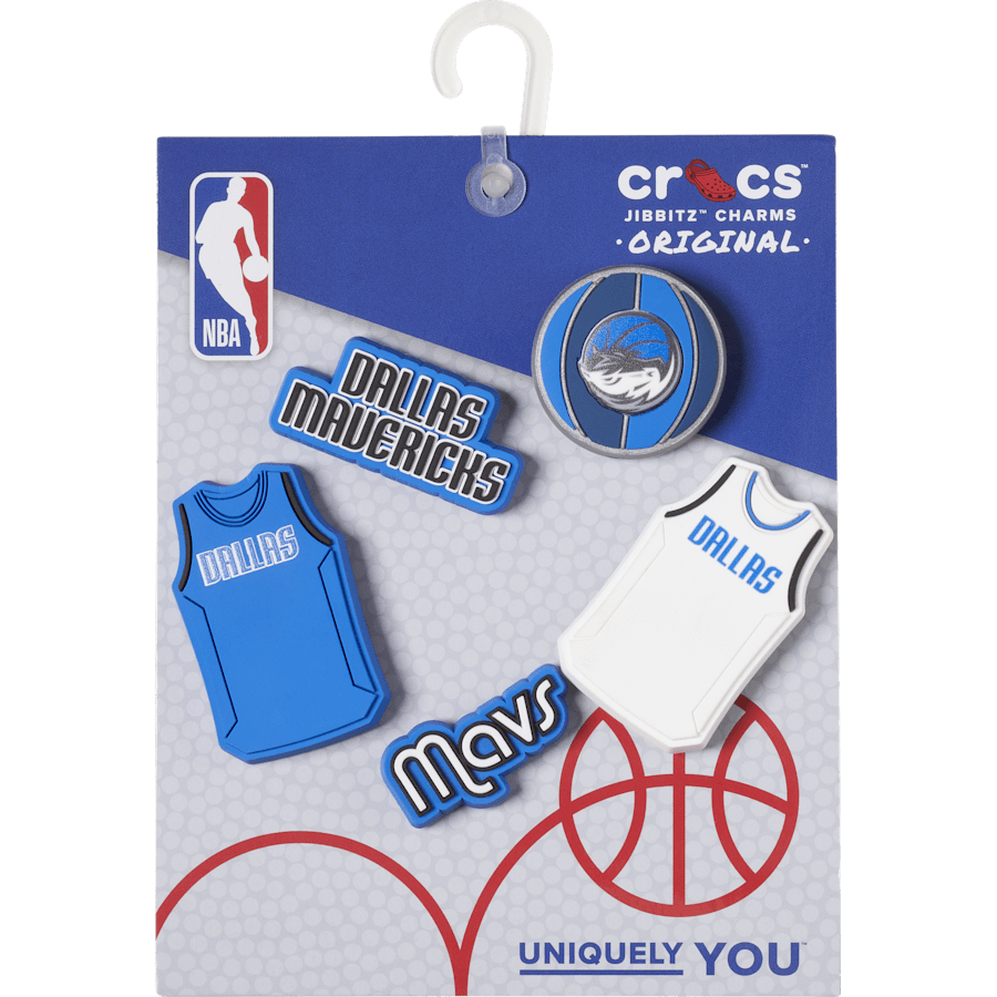 NBA Dallas Mavericks 5 Pack Jibbitz™ charms for Women|Men|Jibbitz™ Charms