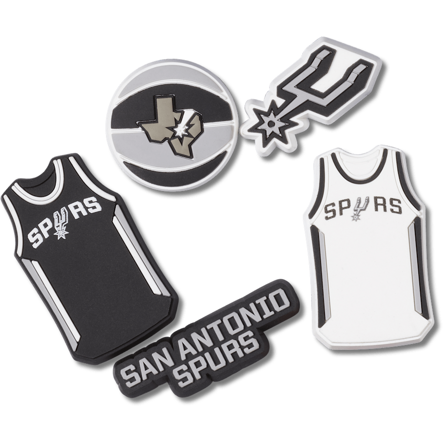 NBA San Antonio Spurs 5 Pack Jibbitz™ charms for Women|Men|Jibbitz™ Charms