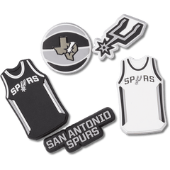NBA San Antonio Spurs 5 Pack Jibbitz™ charms for Women|Men|Jibbitz™ Charms