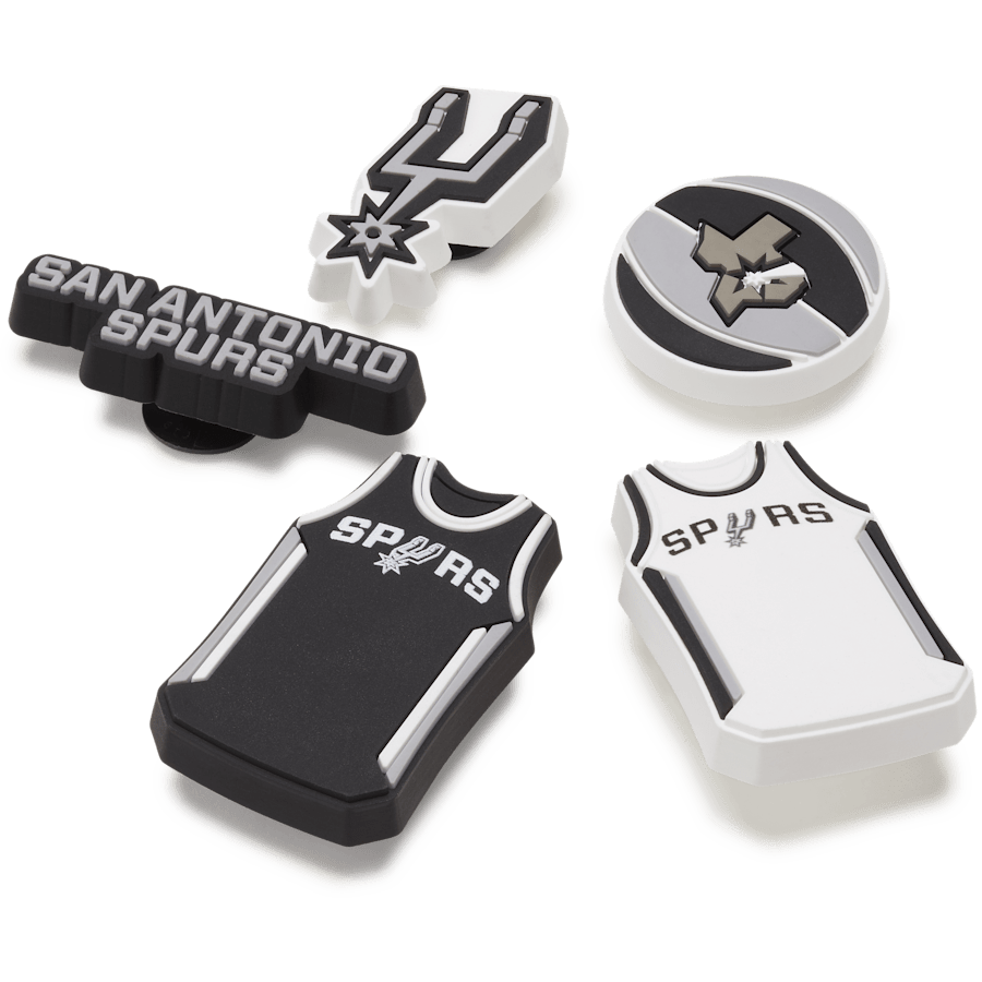 NBA San Antonio Spurs 5 Pack Jibbitz™ charms for Women|Men|Jibbitz™ Charms
