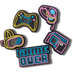 Lights Up Neon Gamer 5 Pack Jibbitz™ charms for Women|Men|Jibbitz™ Charms