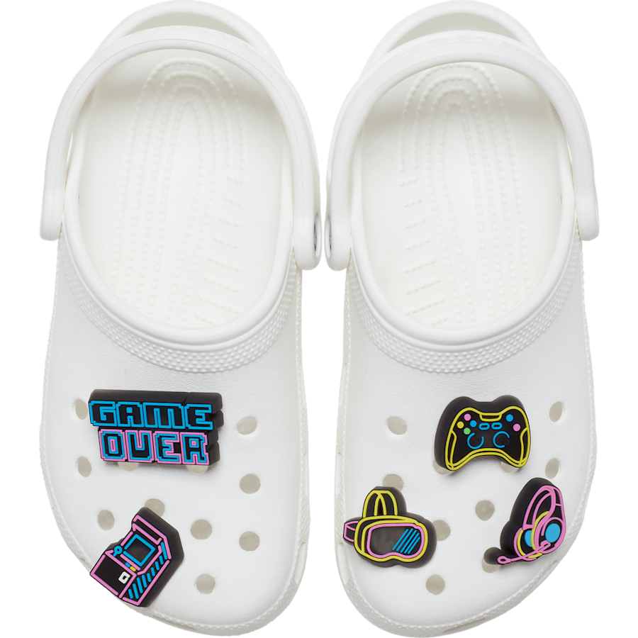 Lights Up Neon Gamer 5 Pack Jibbitz™ charms for Women|Men|Jibbitz™ Charms