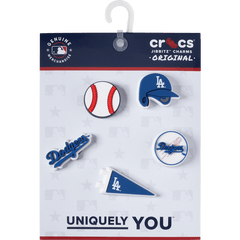 MLB Los Angeles Dodgers 5pck Jibbitz™ charms for Women|Men|Kids|Jibbitz™ Charms
