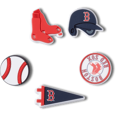 MLB Boston Red Sox 5pck Jibbitz™ charms for Women|Men|Kids|Jibbitz™ Charms