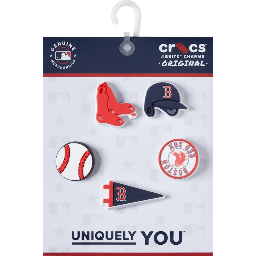 MLB Boston Red Sox 5pck Jibbitz™ charms for Women|Men|Kids|Jibbitz™ Charms