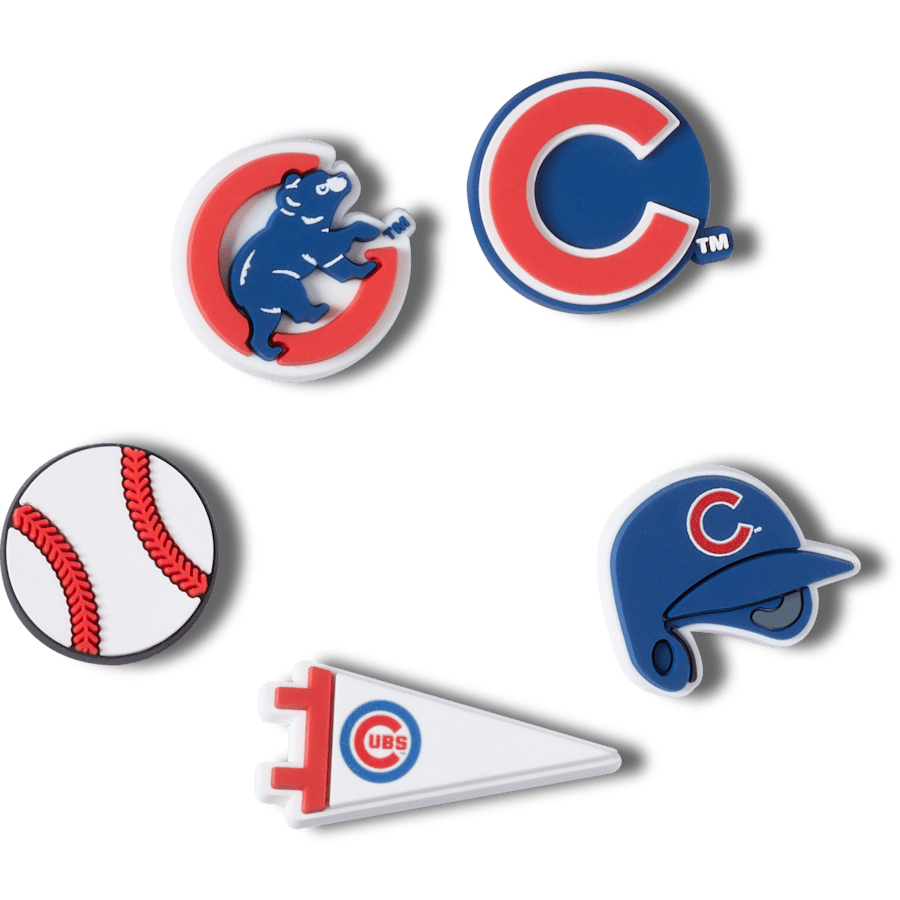 MLB Chicago Cubs 5pck Jibbitz™ charms for Women|Men|Kids|Jibbitz™ Charms