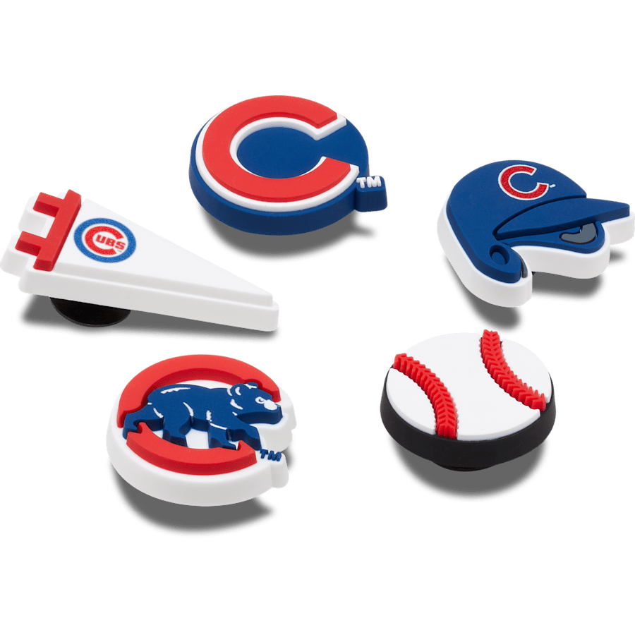MLB Chicago Cubs 5pck Jibbitz™ charms for Women|Men|Kids|Jibbitz™ Charms