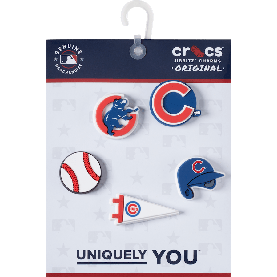 MLB Chicago Cubs 5pck Jibbitz™ charms for Women|Men|Kids|Jibbitz™ Charms