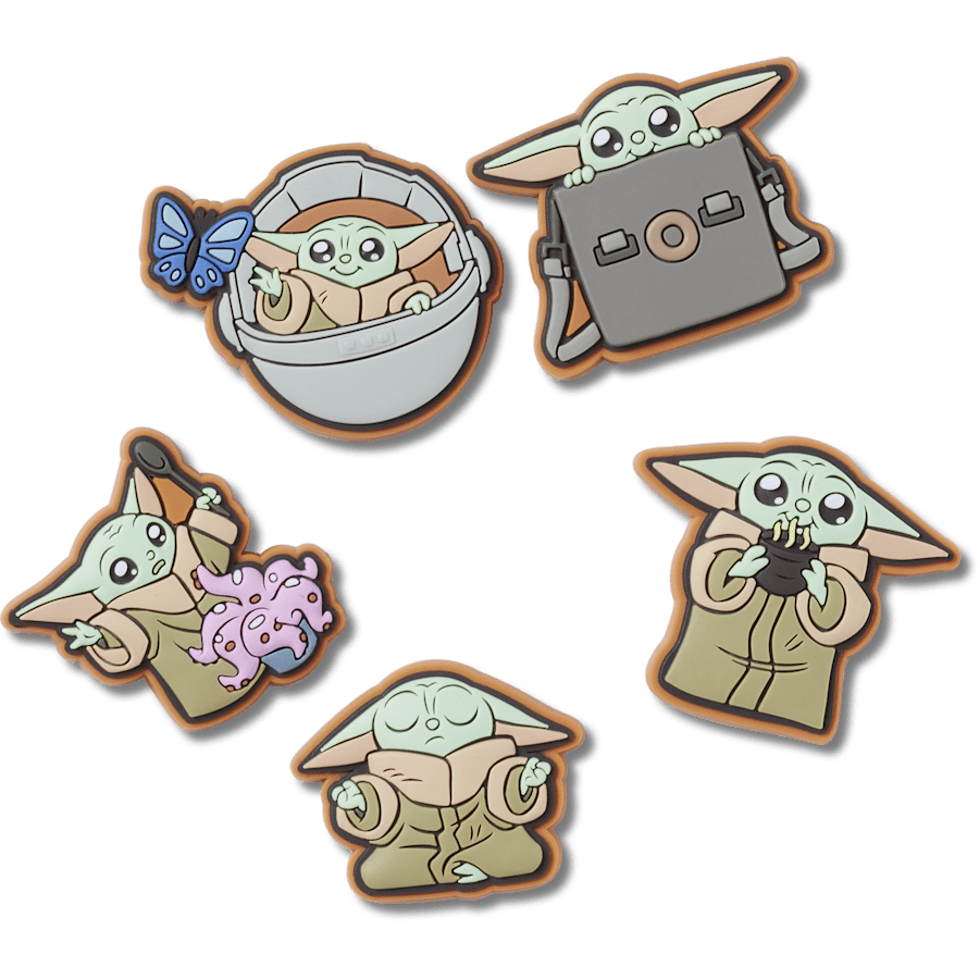 Grogu 5 Pack Jibbitz™ charms for Women|Men|Kids|Jibbitz™ Charms