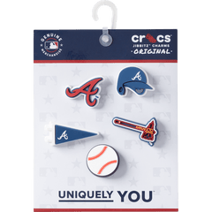 MLB Atlanta Braves 5 Pack Jibbitz™ charms for Women|Men|Jibbitz™ Charms