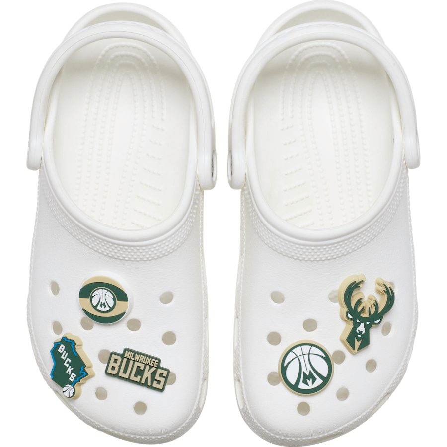 NBA Milwaukee Bucks 5 Pack Jibbitz™ charms for Women|Men|Jibbitz™ Charms