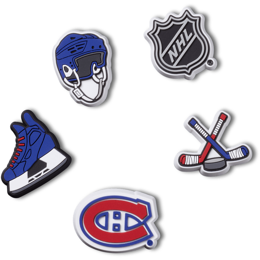 NHL® Montreal Canadiens® 5 Pack Jibbitz™ charms for Women|Men|Jibbitz™ Charms