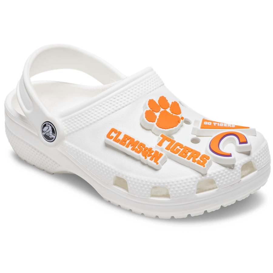 Clemson Univ 5 Pack Jibbitz™ charms for Women|Men|Kids|Jibbitz™ Charms