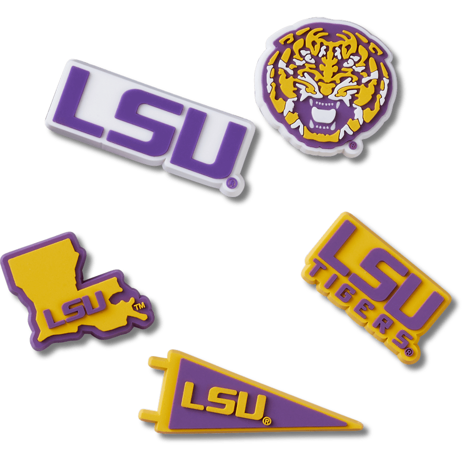 LSU 5 Pack Jibbitz™ charms for Women|Men|Jibbitz™ Charms