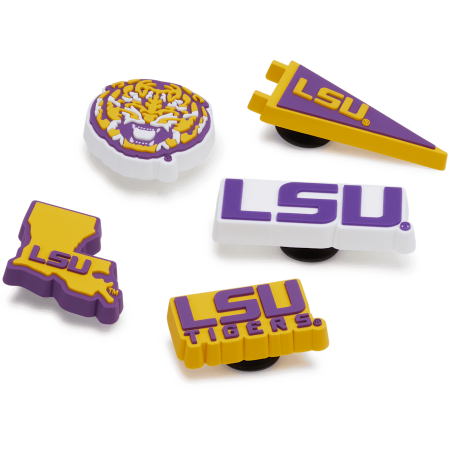 LSU 5 Pack Jibbitz™ charms for Women|Men|Jibbitz™ Charms