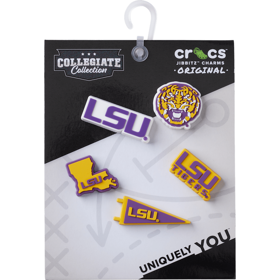 LSU 5 Pack Jibbitz™ charms for Women|Men|Jibbitz™ Charms