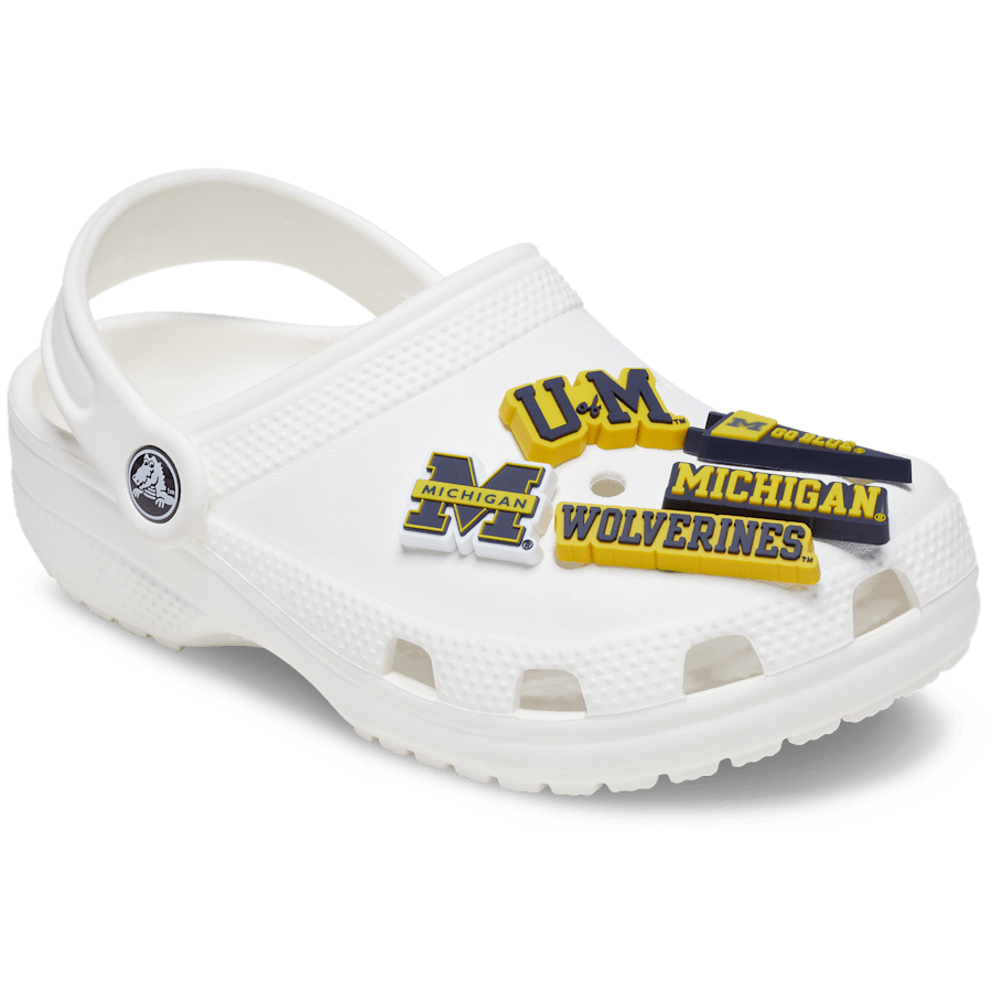 University of Michigan 5 Pack Jibbitz™ charms for Women|Men|Jibbitz™ Charms