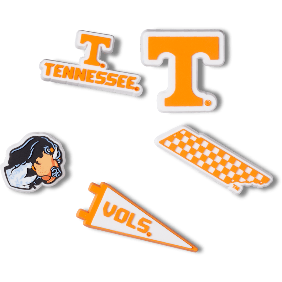 University of Tennessee 5 Pack Jibbitz™ charms for Women|Men|Jibbitz™ Charms