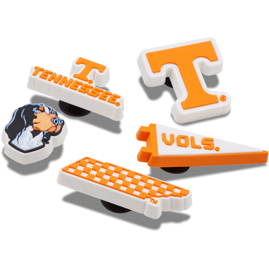 University of Tennessee 5 Pack Jibbitz™ charms for Women|Men|Jibbitz™ Charms
