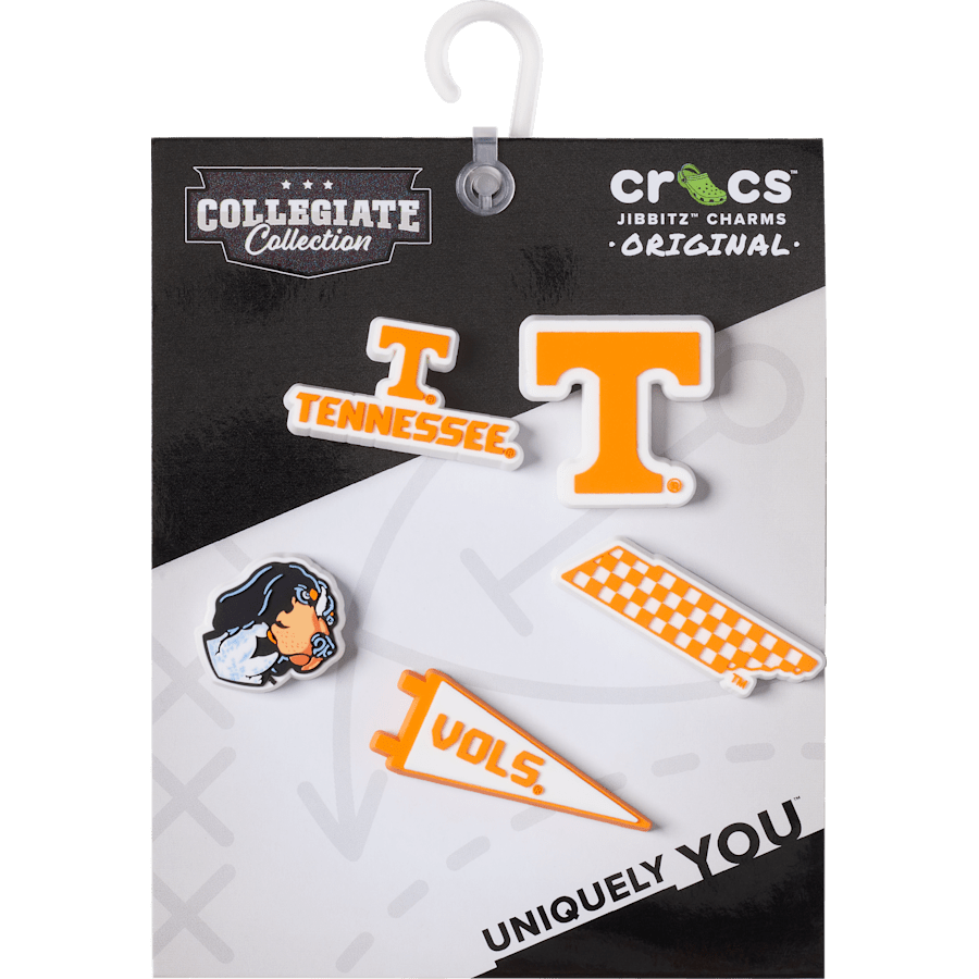 University of Tennessee 5 Pack Jibbitz™ charms for Women|Men|Jibbitz™ Charms