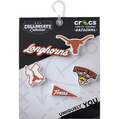 University of Texas 5 Pack Jibbitz™ charms for Women|Men|Kids|Jibbitz™ Charms