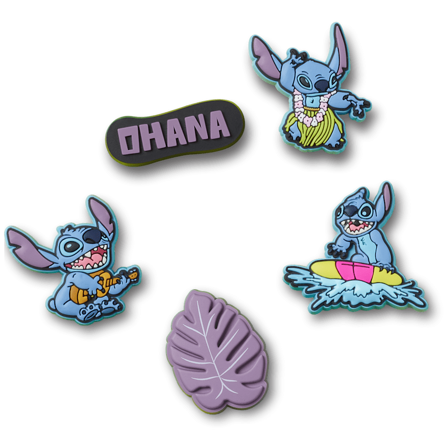 Stitch Tropical 5 Pack Jibbitz™ charms for Women|Men|Kids|Jibbitz™ Charms