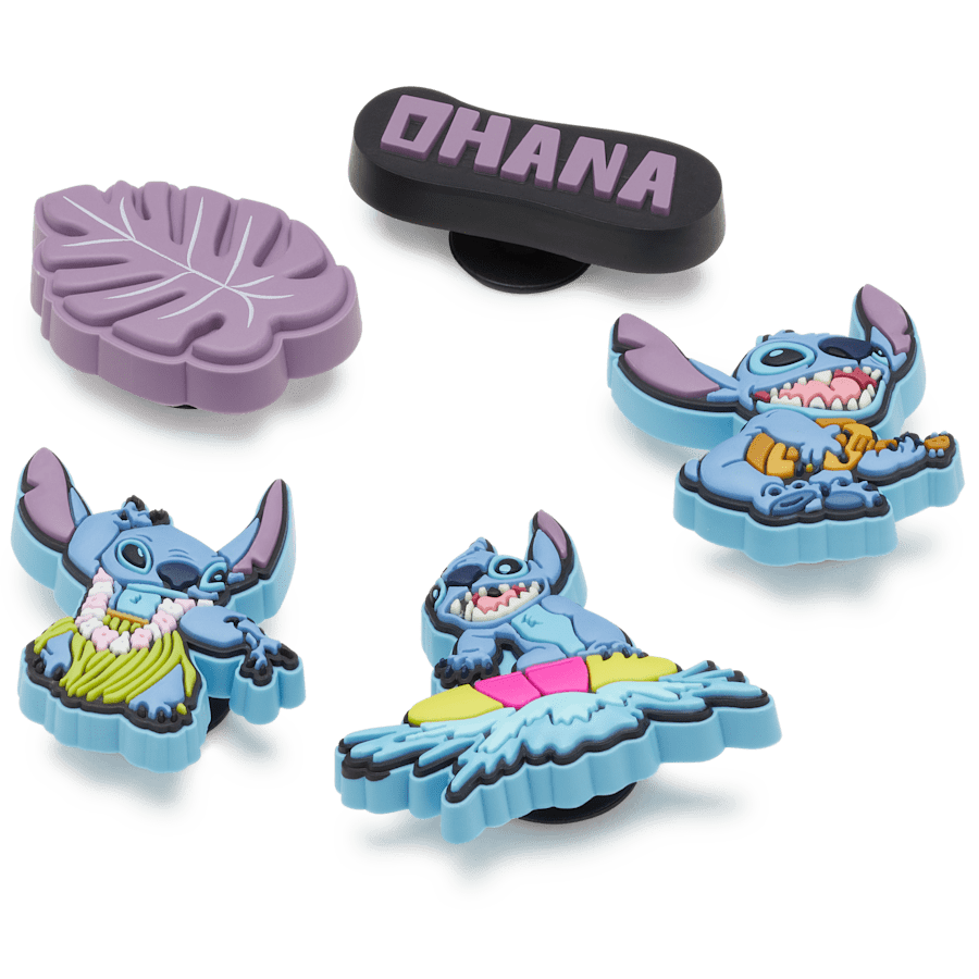 Stitch Tropical 5 Pack Jibbitz™ charms for Women|Men|Kids|Jibbitz™ Charms