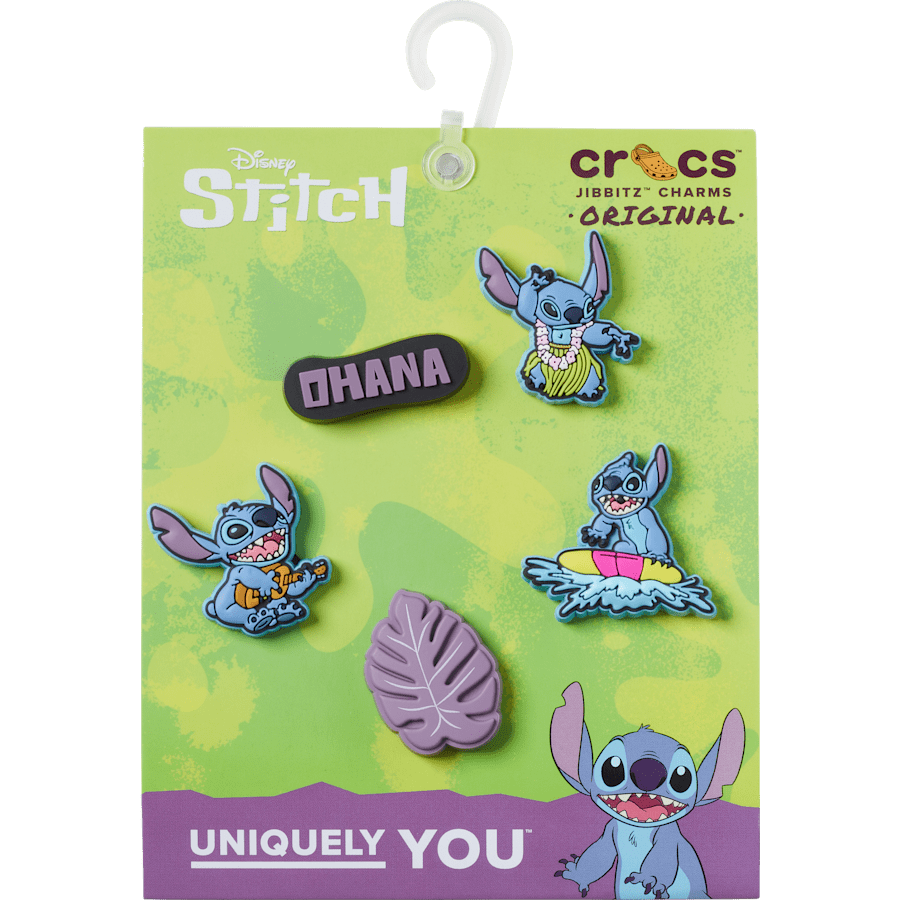 Stitch Tropical 5 Pack Jibbitz™ charms for Women|Men|Kids|Jibbitz™ Charms