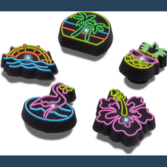 Lights Up Neon 5 Pack Jibbitz™ charms for Women|Men|Jibbitz™ Charms