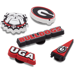 University of Georgia 5 Pack Jibbitz™ charms for Women|Men|Kids|Jibbitz™ Charms