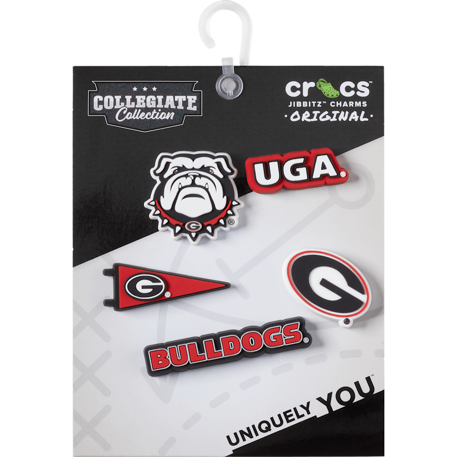 University of Georgia 5 Pack Jibbitz™ charms for Women|Men|Kids|Jibbitz™ Charms