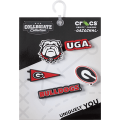 University of Georgia 5 Pack Jibbitz™ charms for Women|Men|Kids|Jibbitz™ Charms