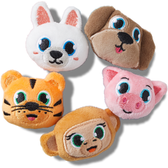 Fuzzy Animal 5 Pack Jibbitz™ charms for Women|Men|Jibbitz™ Charms