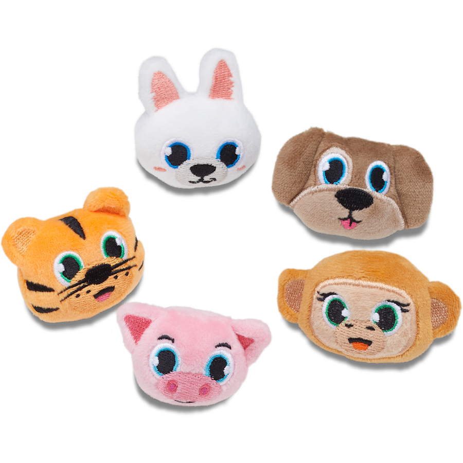 Fuzzy Animal 5 Pack Jibbitz™ charms for Women|Men|Jibbitz™ Charms